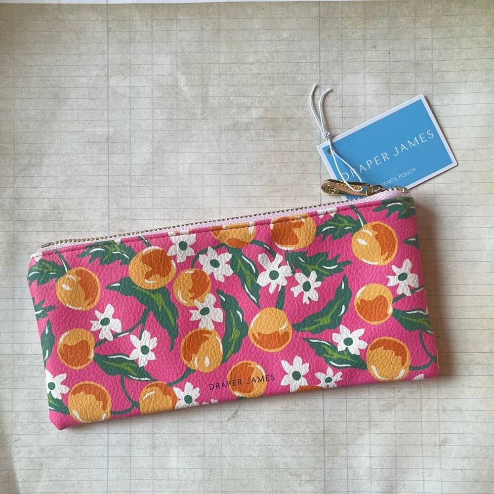 Draper James Citrus Floral Pencil Pouch